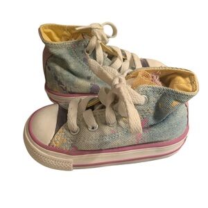 Converse Party Hi Moody Purple/Denim HiTop
Sneakers Paint Splatter Tulle,sz 5